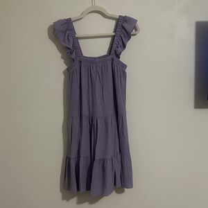 Purple Ruffled Dress